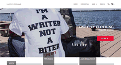 Desktop Screenshot of livecityclothing.com